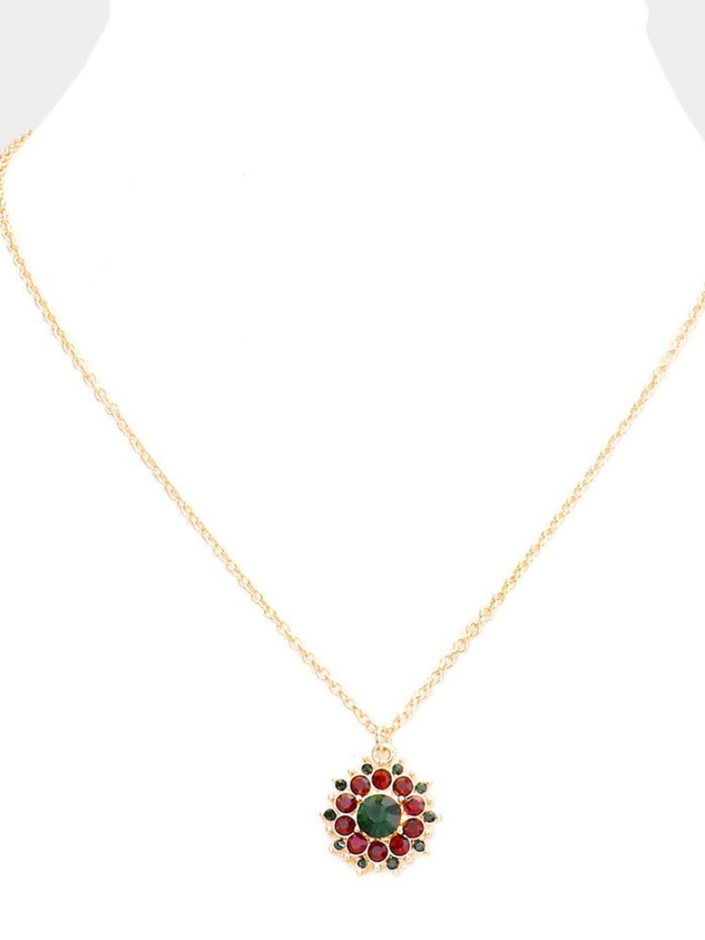 Together in Paris Red & Green Bubble Necklace